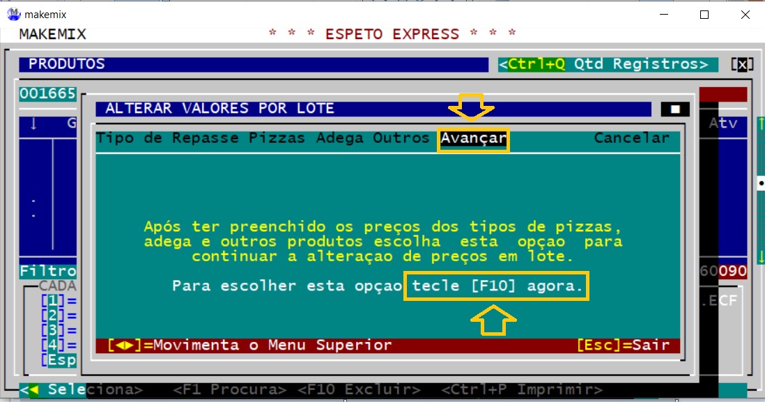 coloque as opções igual a imagem